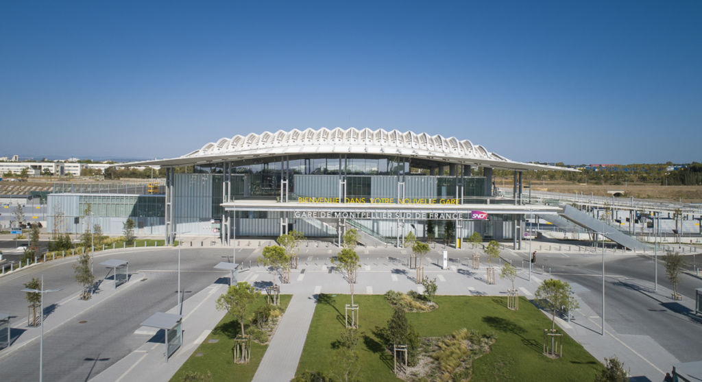 Gare TGV de Montpellier - Client : Kawneer