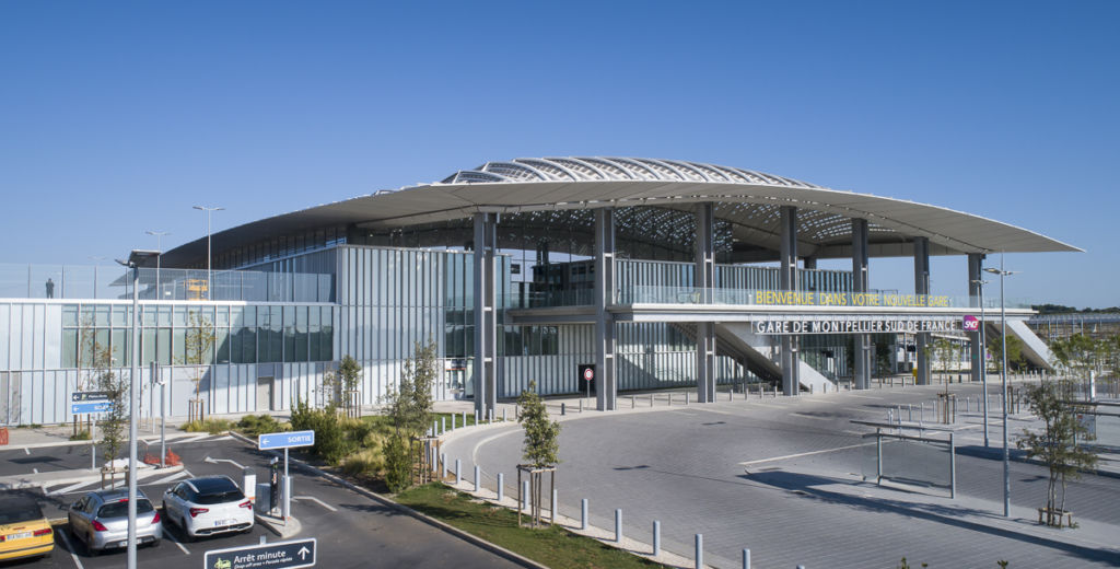 Gare TGV de Montpellier - Client : Kawneer