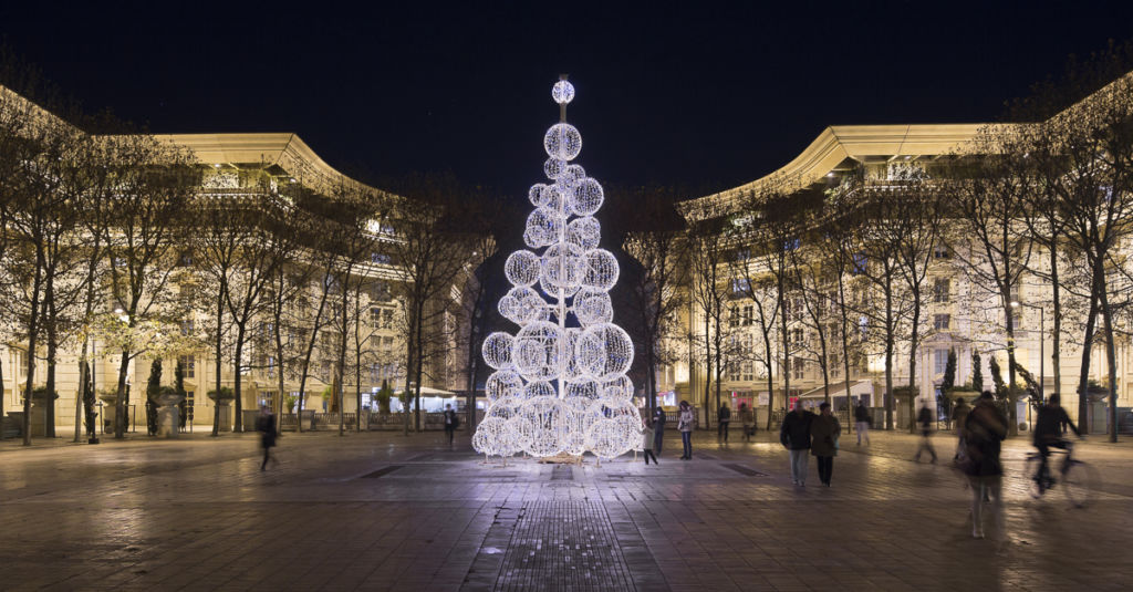 Eclairages festifs ville de Montpellier - Client : Citeos