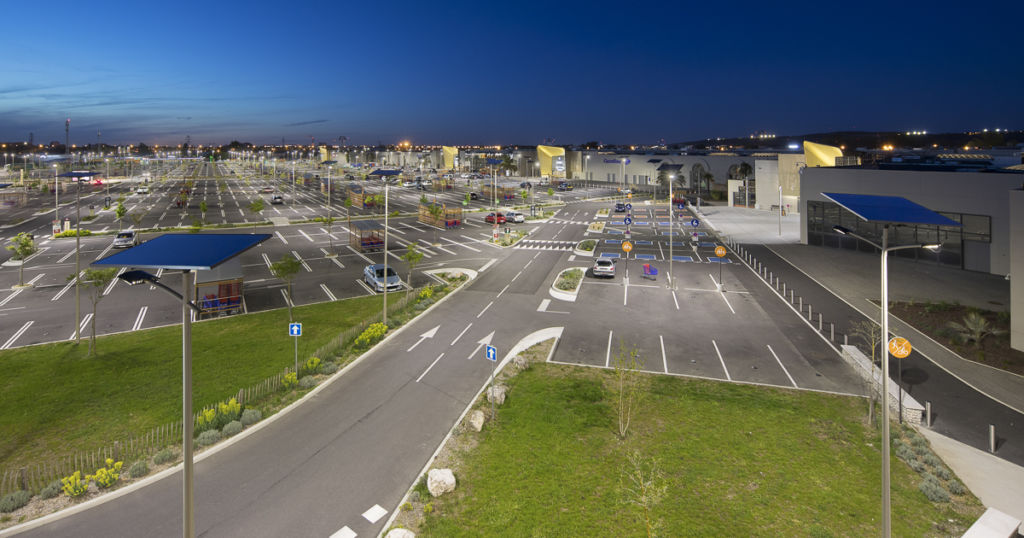 Reportage parking Carrefour à Portet sur Garonne - Clients : Citeos / Fonroche