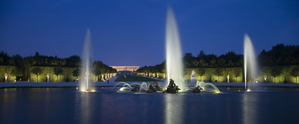 Reportage éclairage des jardins du chateau de Versailles