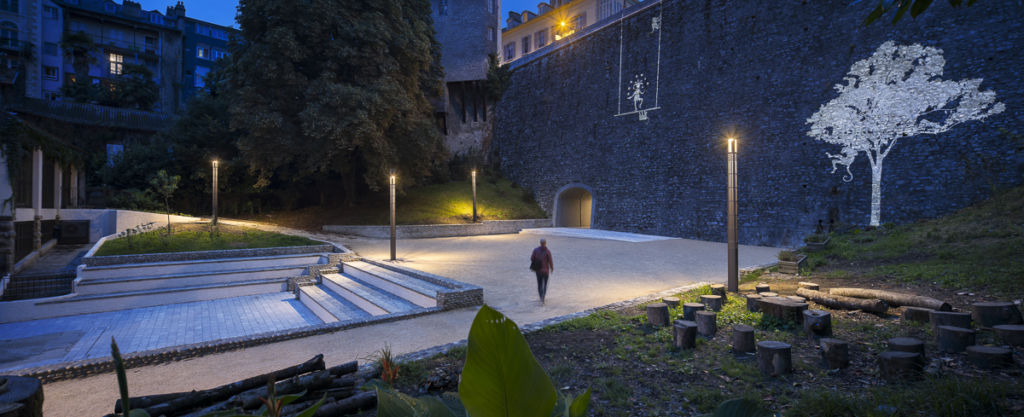 Quartier du Hedas à Pau - Conception lumière : Lionel Bessières-Quartiers Lumières