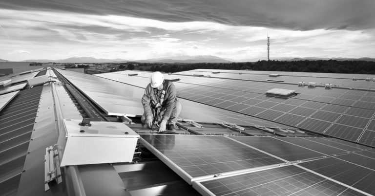 Reportage chantier photovoltaïque à Perpignan - Client : Spie